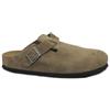 Birkenstock 1030861 Boston BS Dark Tea Tonal Sandali per Uomo in camoscio Marrone (Taglia 44)