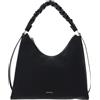 Coccinelle Boheme Grana Double Shoulder Bag L Noir/Cuir