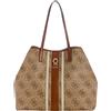 GUESS borsa shopper Erenia 2 in 1 Tote Latte Logo marrone chiaro