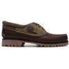 Timberland Scarpa da Barca Classica da Uomo, Cucita a Mano, con 3 Occhielli, Bordeaux/Marrone, Taglia 42, Borgogna/Marrone, 10 Wide