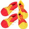 SOIMISS 2 Paia Scarpe Pagliaccio Costume Clown in Leggero e Resistente per Halloween Feste Tema Carnevale e Cosplay Circo Accessorio Completo per Trucco e Performance