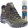 Grisport scarponcini unisex trekking e città scarpe rinforzate impermeabili Gritex - antiscivolo 4S modello 2024/25 (oliva scuro scamosciato, Sistema Taglie Calzature EU, Adulto, Numero, Media, 42)