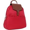 Hexagona POP -Zaino - per Donna - Collezione POP - Ribes Rosso - in Nylon - 2 bretelle regolabili e 1 manico non regolabile - Zaino borsa a mano -Donna, Groseille, L : 26 x h : 29 x P : 9 cm -