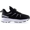 Istamax Scarpe Sportive per Bambini,Chiusura a Strappo,Nero e Bianco,Mesh Traspirante,Modello IMAA3805 (Nero/Bianco, Sistema Taglie Calzature EU, Adolescente, Donna, Numero, Media, 35)