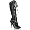 Pleaser Seduce-2024, Stivali Lunghi Donna, Nero Nero Blk STR Faux Leather, 41 EU