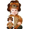 FIESTAS GUIRCA | Costume di Leone Neonato (18-24 Mesi) - Cappuccio e Tutù - Costumi da Animali per Halloween, Carnevale e Feste in Maschera - Ideale per Bambini Piccoli - Arancione e Marrone