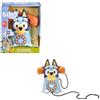 HTI Set da gioco telefono Bluey | Giocattolo elettronico retrò blu realistico per telefono | Telefono giocattolo interattivo per bambini | Telefono Comunicazione Educativa e Matematica | Giocattolo Bl