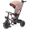 Chicco Triciclo Evolutivo 4 in 1 per Bambini 6 Mesi - 5 Anni, Sedile Reversibile, Manico Telescopico e Chiusura Compatta, Triciclo Pieghevole con Tettoia Parasole e Freno Centralizzato