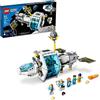 LEGO City Lunar Space Station, 60349 Giocattolo da costruzione ispirato alla NASA, set di modelli con capsula docking, laboratori e 5 minifigure astronauta