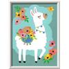 Ravensburger CreArt 20296 - No Problama - Paint by Number Llama per bambini dai 7 anni in su, set di pittura con cornice, pennello e colori acrilici, regalo per ragazze e ragazzi