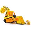 Rubble & Crew, Veicolo da lavoro Deluxe di Rubble, Bulldozer da cantiere con luci, suoni e personaggio, giocattoli per bambini e bambine dai 3 anni in su