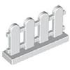 Lego Building Accessories 1 x 4 x 2 White Picket Fence, Bulk - 50 Pieces per Package by LEGO