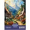 DLONIRPEX Mountain Village Cottage Jigsaw Puzzle Impossibili 1000Pcs Decorazione Per La Casa. Giochi Rilassamento E Intelligence Per Adulti E Ragazzi Da 14 Anni 70x50cm/1000pcs