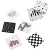 Done by Deer Deer Friends Colour Mix - Confezione da 10 carte di apprendimento per bambini, colore: Nero/Bianco