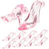 BESPORTBLE 62pezzi Scarpe Miniatura Trasparenti Decorazione Scarpe Casa Delle Miniature Scarpe Alte Decorative Per Ragazzo Ragazza Accessori Per Casa Delle Miniature
