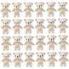 SOPOTUTU 24pezzi Mini Portachiavi Orsetto Peluche Charm Decorativo Per Zaini e Auto Giocattolo Morbido Per Compleanni e Feste