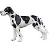 ORFOFE Figura Realistica di Grande Cane Femmina Nero in Plastica | Decorazione da Tavolo, Scenografia per Foto, Adatto a Terrario e Patio Decor
