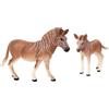 BESTonZON Figurine di Animale Realistiche a Forma di Zebrass in Plastica, Set da 2 Pezzi per Sviluppare Capacità Immaginative in Cameretta o Asilo