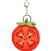 Generico Portachiavi Vegetale - Fetta Di - Portachiavi In morbido Peluche 10 Cm | Ornamento Decorativo Per Borsa - | Ideale Per Adolescenti, Adulti, Studenti E Insegnanti. Per L'uso In Uffi