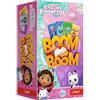 Trefl - Boom Boom, Gabby's Dollhouse - Gioco dinamico di famiglia, gioco folle con campana, divertimento per tutta la famiglia, gioco di carte con gli eroi fiaba Gabbi, per bambini dai 6 anni in su