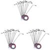 Paowsietiviity 3 set 10x modellino ferroviario treno lampione lampioni per HO OO scala LED 1:150, bianco freddo