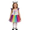FIESTAS GUIRCA Costume unicorno rainbow carnevale halloween bambina TAGLIA 5-6 anni