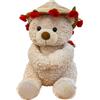 Generico 30 cm/38 cm Orsetto di Natale Peluche Regalo con Bouquet di Rose, Adorabile Orsetto che Abbraccia Peluche per Ragazze Fidanzata Madre Compleanno Natale