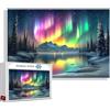 Zhngzoyn Puzzle 4000 Pezzi Aurora boreale Grandi Dimensioni Per Adulti Giochi Educativi, Difficili Impossible Puzzle Aurora Adulti Giochi Rilassamento e Intelligence, Jigsaw Arte per - Pasqua Idea Regalo C-2