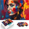 AITEXI Puzzle da 1000 pezzi per adolescenti Pittura di donna di arte digitale Rompicapo Attività divertenti a casa, regali di compleanno, regali di viaggio, 38x26cm