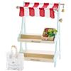 Le Toy Van - TV181 - Gioco educativo banco del Mercato, per Bambini dai 3 Anni, Include Borsa della Spesa in Canvas e Cassetta con Mele e pere, Giocattolo Ecologico Montessori