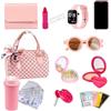 Generico Borsetta Gioco per Bambini Piccoli, Borsetta Bambini con Trucco Finto, Accessori Travestimento Giochi Principessa per Ragazze e Bambine Piccole