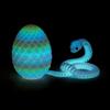 Genérico Uovo di serpente stampato in 3D,serpente animale stampato 3D | Giocattolo di uovo di serpente flessibile articolato - Statua da collezione di serpente per decorazione domestica, scrivania, tavolo, è