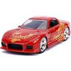Jada Fast & Furious - Macchina pressofusa JLS Mazda RX-7, in scala 1:32, per bambini e adulti, colore: arancione