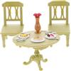 Yardwe Set Di Sedie E Tavolo Da Pranzo Per Casa Delle Bambole in Miniatura Mobili in Miniatura in Plastica Per Case Delle Bambole