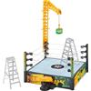 Mattel WWE Money in The Bank - Set da gioco con 2 modalità di riproduzione e 40+ suoni e frasi, include gru, scale e valigetta, 33 x 50 cm