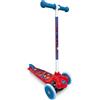 Mondo Toys - Monopattino 3 ruote - Twist & Roll Spiderman - freno di sicurezza posteriore - rosso/bianco/blu - 18395