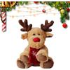 Xijobido Animale di Peluche Natalizio Renna di Peluche Alce di di Peluche Peluche di renna di Natale Xmas morbido Decorazione Regalo Bambini Raggazzi