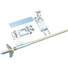 RCXCLXLH Kit Sistema Di Trasmissione Per Barche RC Con Albero Flessibile 4mm - Supporto Albero Timone 95mm Ed pagaia Ottone 35mm - Per Barche RC Tipo O E Shrimp(CCW)