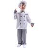 Generico Costume Cuoco Bambino, con Top, Pantaloni e Bianco Cappello da Chef per Neonati, Carino Elegante Divertimento Feste Costumi, Carnevale Costume Bambibo 3-14 Anni