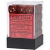 Chessex Says: CHX27834 D6 12mm Vortex: Burgundi/Gold (36)