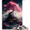 CARGIS Puzzle da 1000 pezzi per adulti con fiori di ciliegio giapponesi puzzle di cartone per adulti e bambini (dimensioni 26 x 38 cm)