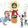 MYDYYO Fiore Danzante con Viso Personalizzato,Giocattolo Girasole Parlante Danzante Personalizzato,Ripete ciò che Dici,si Collega Tramite Bluetooth per Riprodurre Musica,Regali Divertenti Personalizzati