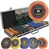 Bullets Playing Cards, Adriana - Set da poker con 500 chip da poker Clay con valori, con pulsante in ceramica e carte da poker