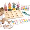 Generico Ordinamento Forme | Perline Da Infilare Giochi Di Apprendimento E Abbinamento | Giocattoli Di Impilamento In Legno | Per Casa Scuola Aula Sala Giochi Festa Bambini 3 Anni Maschi e