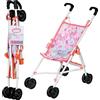 Zapf Creation Baby Annabell Active Passeggino 707487 - Accessori per Bambole Fino a 43 cm - Dotato di Cintura a Clip - Si ripiega Facilmente per riporlo - Adatto per Bambini dai 3 Anni in su
