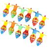 Naroote Giocattolo Giroscopico Illuminato per Bambini, LED Lampeggiante, Regalo per Ragazze, Feste di Compleanno, Portatile, per Vacanze, Plastica, 12 Pezzi
