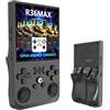 Aidodmom Open Source Sistema Linux R36MAX Retro Console di gioco, portatile palmare Consoles per videogiochi, 4.0-in 4 k HD IPS schermo con 64G Built-in 10000 giochis classici,2025 Nuovo
