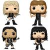 Funko POP! Metallica: James Hetfield + Lars Ulrich + Kirk Hammett + Robert Trujillo - Heavy Metal Band Vinyl Figure Set NEW