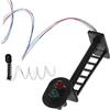 Toyvian Semaforo Modello in Miniatura per Sand Table 1:87, Accessorio Scenario Treno LED, Materiale Metallo e ABS