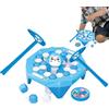 Generico Gioco Sul Ghiaccio - ABS, 3,15x3,15x1,18 Pollici Gioco Di Rottura Interazione Genitore-figlio | Tavola Rompighiaccio Interattiva Con Pinguini Facile Da Giocare, Tavola Per Serate In Famiglia,